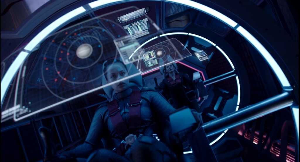 Вид рубки управления скоростного летательного аппарата из фантастического фильма Экспансия.